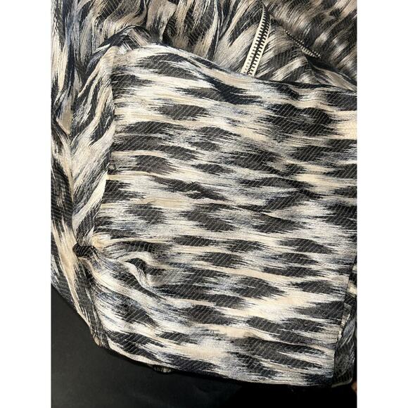 Yigal Azrouel Gray Animal Print Cowl Neck Short Dress Size 6 - Picture 8 of 11